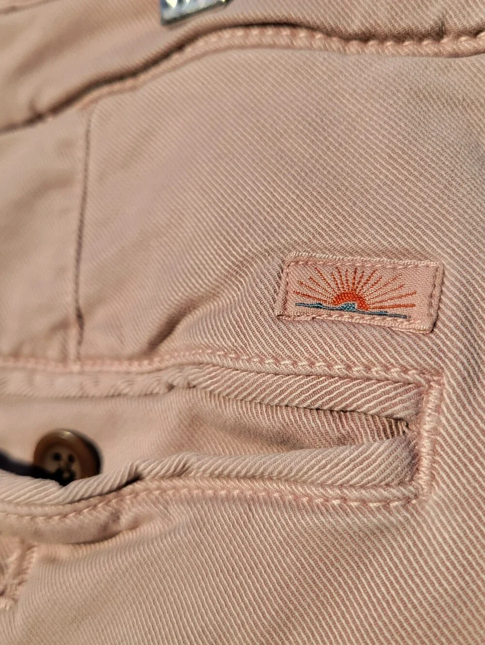 Coastline Faherty Pink Men's Chino Shorts Casual Cotton Tencel 35x8 Beach
